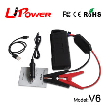 600A peak current 12000mAh 12v lithium battery jump starter car emergency kit with jumper cable